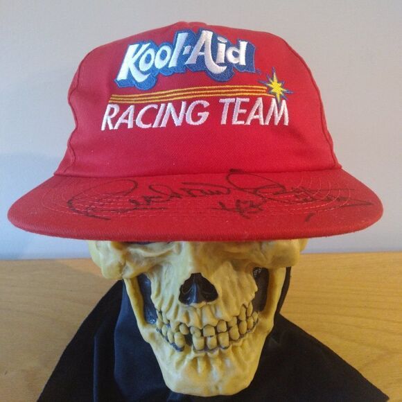 Vintage Kool-Aid Racing Team Richard Petty Autograph Snap Back Hat - Picture 1 of 8